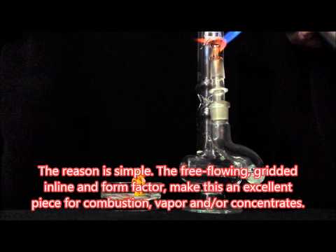 Soulshine Family Glass Gridded Inline Tube and Treehouse Glass Quartz Domeless - HD 1080/HQ Sound