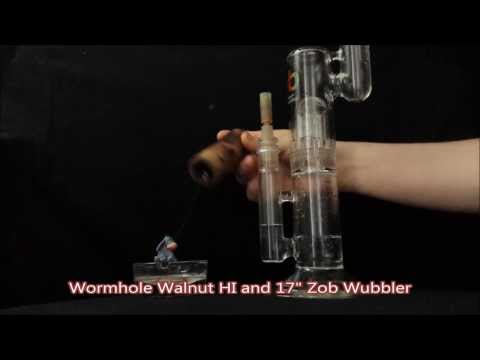 Wormhole Walnut Heat Island Log Vape with Zob 17