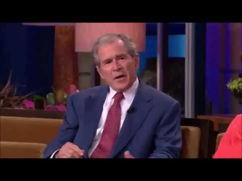 George W Bush admits to smoking WEED as young - Funny!