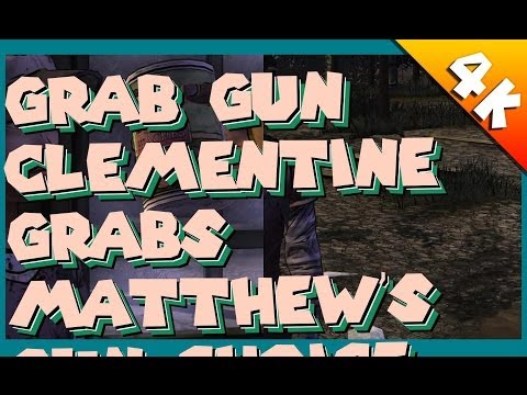 The Walking Dead Season 2 Ep 2 - (GRAB GUN) Clementine grabs Matthew's gun Choice [4K 1080p HD]