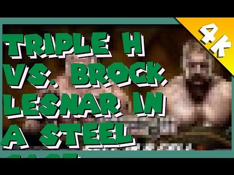 WWE 2K14 - Triple H vs. Brock Lesnar in a Steel Cage (Extreme Rules LEGENDARY hard mode) [4K 1080p H