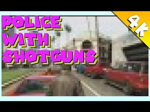 GTA V - Police with Shotguns [4K 1080p HD]