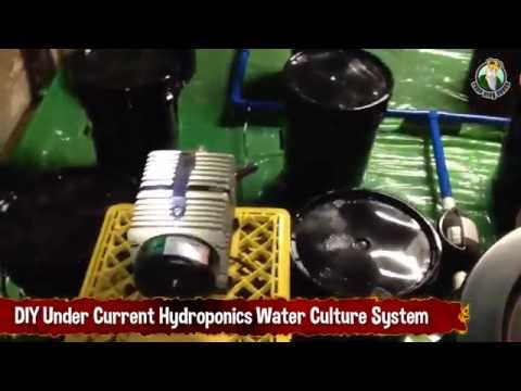 Do It Yourself DIY Under Current Hydroponics Water Culture System