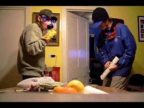 Mr. 2009 w/ Domino's Pizza Delivery Guy Keyboard Synth Jam - Stupid Dumb Funny Song!