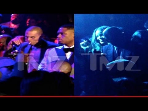 CHRIS BROWN & RIHANNA GET BLUNT At Grammys Afterparty