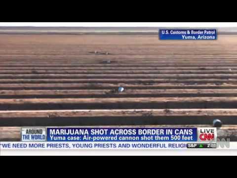Smugglers shoot marijuana across border