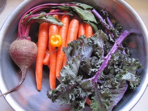 Raw Juice for Marijuana/ Cannabis Detox --Carrots, Beet, Red Kale, Lemon, habanero pepper