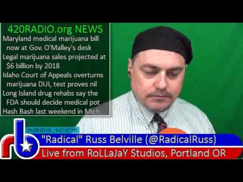 420RADIO News for Monday, April 8, 2013